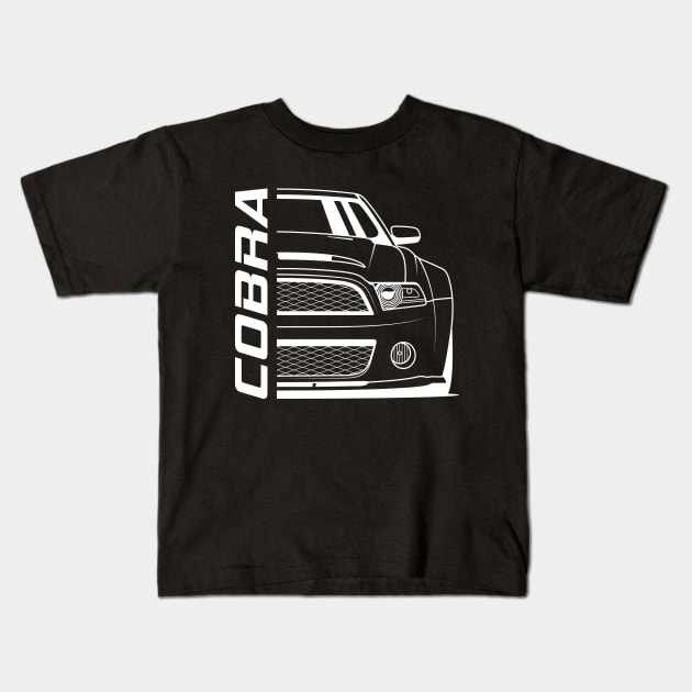 Front Racing Stang Cobra GT 500 Kids T-Shirt by GoldenTuners